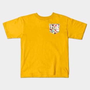 Pocket - Watercolor Colorful Drops Kids T-Shirt